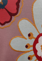 Dolce & Gabbana Crewneck Floral Silk Sweater Multicolor FXD08T JASPL S9000