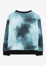 Hugo Boss Kids Boys Abstract Print Sweatshirt Blue G00452/75F_BLUE