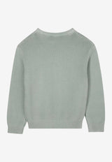 Hugo Boss Kids Boys Split Logo Knitted Sweater Blue G00453/75F_BLUE
