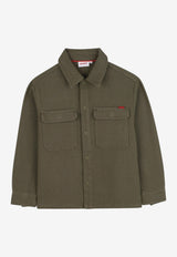 Hugo Boss Kids Boys Corduroy Shirt Khaki G00529/65F_KHAKI