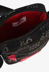 Hugo Boss Kids Boys Monogram Messenger Bag Black G00555/09B_BLACK