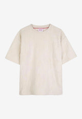Hugo Boss Kids Boys Monogram Jacquard T-shirt Off-white G01018/153_OFF-WHITE