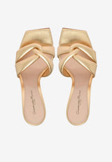 Gianvito Rossi Amour 85 Nappa Leather Mules G10012 85RIC NPSMEKO LAMB SILK MEKONG