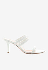 Gianvito Rossi 70 Scalloped Leather Mules G10054 70RIC NAPBIAN LAMB WHITE
