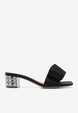 Gianvito Rossi Flash 45 Leather Mules G10061 45PXS FHXNERO FLASH BLACK