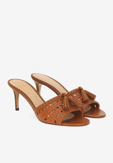 Gianvito Rossi Fes 70 Cut-Out Leather Mules Brown G10224.70CUO.VGISEDO GLOVE SEDONA