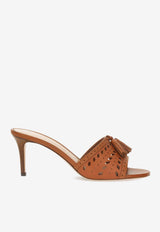 Gianvito Rossi Fes 70 Cut-Out Leather Mules Brown G10224.70CUO.VGISEDO GLOVE SEDONA