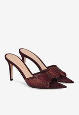 Gianvito Rossi Rania 85 Mules G15040 85RIC COZRYRY ORGANZA ROYALE ROYAL