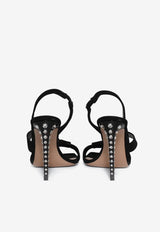 Gianvito Rossi 105 Flash Bow Slingback Sandals G32519 15PXS FHXNERO FLASH BLACK