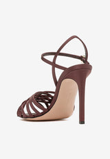 Gianvito Rossi Kerry 105 Satin Sandals G32629 95RIC CREBOUR SATIN BOURGOGNE