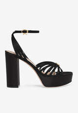 Gianvito Rossi Rita 70 Sandals G32632 70RIC CRENERO CREPE SATIN BLACK