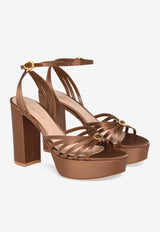 Gianvito Rossi Rita 70 Sandals G32632 70RIC CRETEXA CREPE SATIN TEXAS