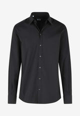 Dolce & Gabbana Slim-Fit Long-Sleeved Shirt Black G5ML1T FU5T9 N0000