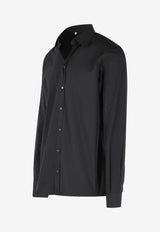 Dolce & Gabbana Slim-Fit Long-Sleeved Shirt Black G5ML1T FU5T9 N0000
