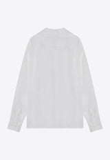 Dolce & Gabbana Long-Sleeved Linen Shirt White G5MW6TFU4JB/Q_DOLCE-W0800