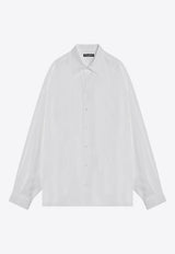 Dolce & Gabbana Long-Sleeved Oversized Linen Shirt White G5NE2TFU4JB/Q_DOLCE-W0800