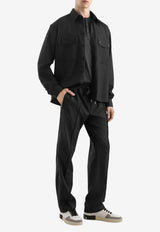 Tailored Pinstripe-Pattern Shirt
