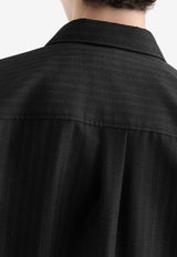 Tailored Pinstripe-Pattern Shirt