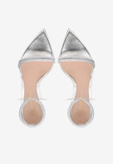 Gianvito Rossi Montecarlo 105 Crystal-Embellished Sandals G61408 15RIC BNSARAR LAMB SILK SILVER SILVER