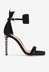 Gianvito Rossi 105 Flash Bow Sandals G61731 15PXS FHXNERO FLASH BLACK