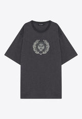 Dolce & Gabbana DG Laurel Print T-shirt Gray G8PN9TG7O2D/Q_DOLCE-S8292