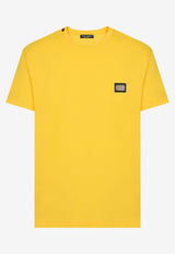 Dolce & Gabbana Logo Short-Sleeved T-shirt G8PT1T G7JV9 A0417 Yellow