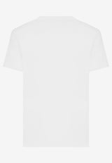 Dolce & Gabbana Logo V-neck T-shirt G8PT2T G7F2I W0800 White
