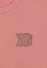 Dolce & Gabbana DG Logo Patch T-shirt Pink G8PV1Z G7P3N F0473