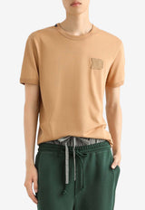 Dolce & Gabbana DG Logo Patch T-shirt Beige G8PV1Z G7P3N M0887