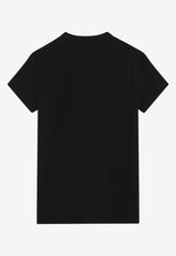 Dolce & Gabbana Logo Embroidered Slim T-shirt Black G8SX0ZG7PIY/R_DOLCE-N0000