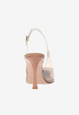 Gianvito Rossi Diana 85 Plexi Slingback Pumps Blush G95542.85LAC.GSVPRLP PRALINE PRALINE