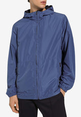 Dolce & Gabbana Logo Reversible Windbreaker Jacket Blue G9AHBT FUMQ7 B3895