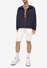 Dolce & Gabbana Zip-Up Jacket in Tech Fabric G9AIAT FUSFW B6712 Blue