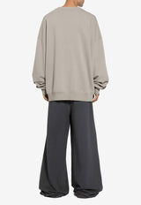 Dolce & Gabbana Logo Print Oversized Sweatshirt Gray G9AQVT G7M8G N0634