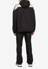 Dolce & Gabbana Logo Print Windbreaker Jacket Blue G9ARWT FUMO5 B0665