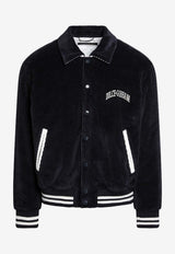 Dolce & Gabbana Corduroy Varsity Bomber Jacket Navy G9BPXZFUVLI/R_DOLCE-B0665