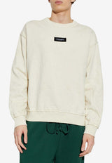 Dolce & Gabbana Logo Patch Vintage Sweatshirt White G9CAKT G7P1R W0802