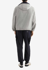 Dolce & Gabbana Zip-Up Hooded Lightweight Jacket Gray G9CBLT HUMWK M0633