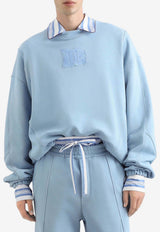 Dolce & Gabbana DG Logo Patch Oversized Sweatshirt Light Blue G9CCXZ G7P0W B1581