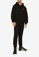 Dolce & Gabbana Logo Hooded Sweatshirt G9ZU0T G7F2G N0000 Black
