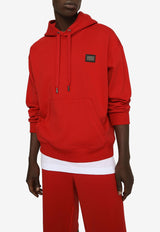 Dolce & Gabbana Logo Hooded Sweatshirt G9ZU0T G7F2G R2254 Red