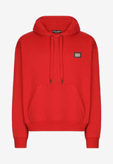 Dolce & Gabbana Logo Hooded Sweatshirt G9ZU0T G7F2G R2254 Red