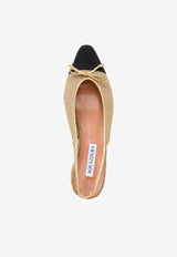 Aquazzura Gioia 35 Mesh Slingback Pumps Gold GIHMIDL0-CGPGBK GOLD/BLACK