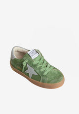Golden Goose DB Kids Baby Boys Super-Star Suede Sneakers Green GJF00101.F007423.35930_GREEN MULT