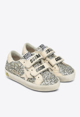 Golden Goose DB Kids Babies Old School Glittered Sneakers Silver GJF00111F005314/R_GOLDE-65195