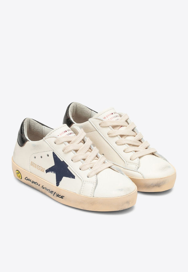 Golden Goose DB Kids Baby Boys Super-Star Lace-Up Sneakers GJF00270.F004340.11429WHITE MULTI