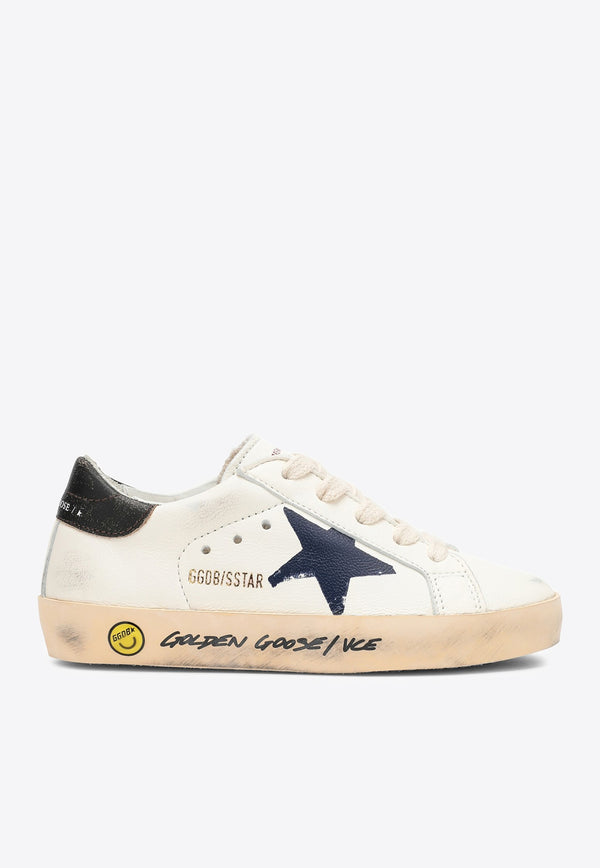 Golden Goose DB Kids Baby Boys Super-Star Lace-Up Sneakers GJF00270.F004340.11429WHITE MULTI