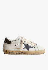 Golden Goose DB Kids Baby Boys Super-Star Leather Sneakers White GJF00270.F004340.11429_WHITE MULT