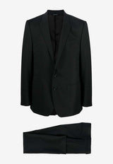 Dolce & Gabbana Single-Breasted Wool Suit Black GK0RMT GF874 N0000