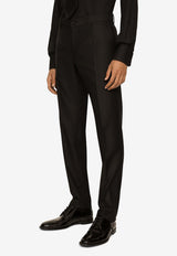 Dolce & Gabbana Single-Breasted Wool Blend Suit Black GK0RMT GG059 N0000